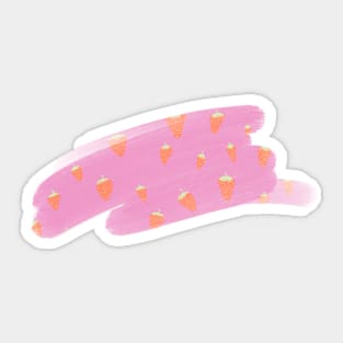 strawberry wash Sticker